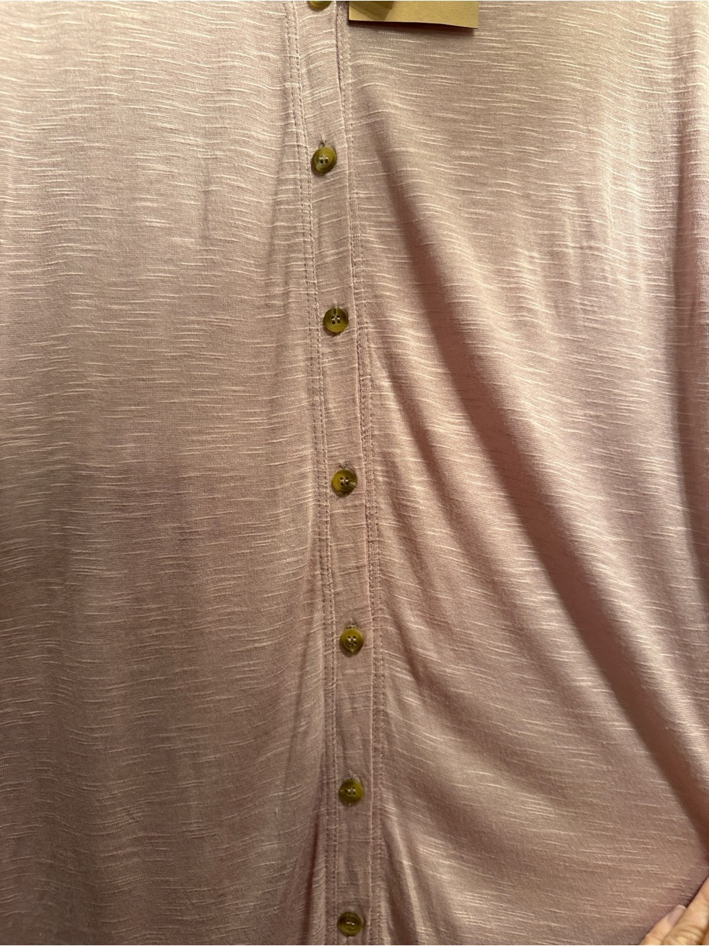 Kori Soft Button-Front Top in Dusty Pink